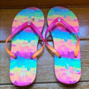New Justice flip flops size 8/9